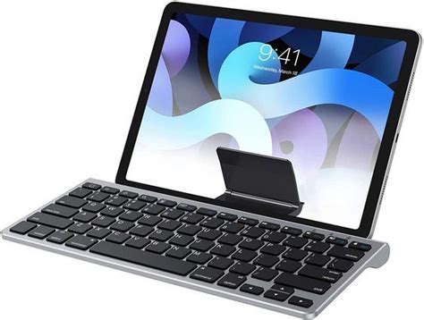 iPad Keyboard with Sliding Stand, Ultra-Slim Bluetooth Keyboard for ...