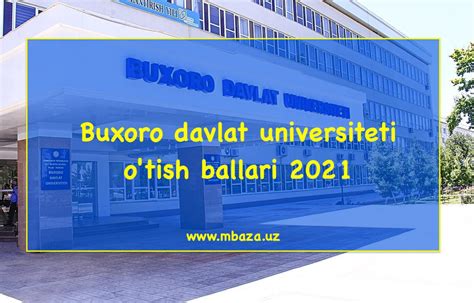 Buxoro Davlat Universiteti Otish Ballari 2021 Buxdu Otish Ballari