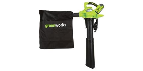 Greenworks 24322 G Max 40v 185mph Variable Speed Cordless Blowervac 4ah Battery And Charger