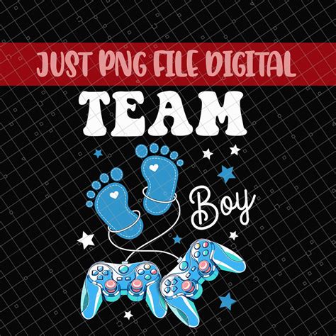 Team Boy Png Gender Reveal Png Team Boy Controller Png - Etsy