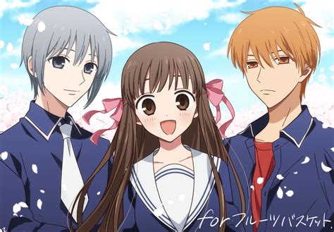 Honda Tohru Souma Kyou And Souma Yuki Fruits Basket Drawn By