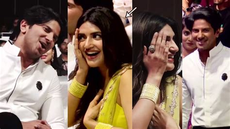 Sreeleela CUTE Reaction Towards Dulquer Salmaan MAD Pre Release Event