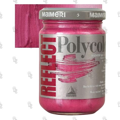 Colore Acrilico Maimeri Polycolor Reflect Magenta Perlato 140 Ml