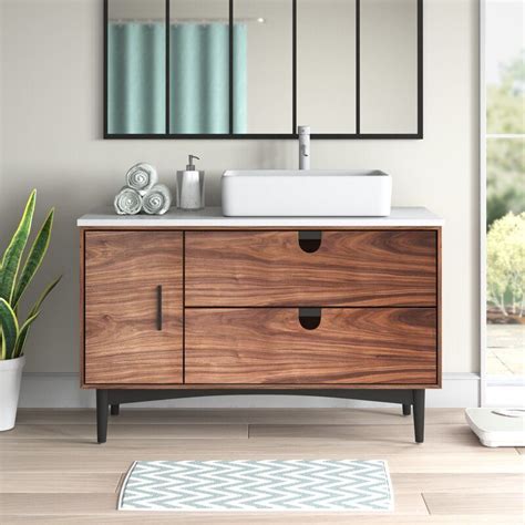 Mid Century Modern Bathroom Vanity 48 Stockwinlegere