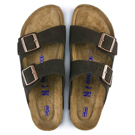 Birkenstock Arizona Soft Footbed Suede Sandals In Mocha