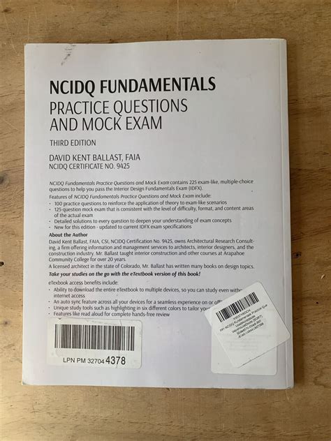 Ppi Ncidq Fundamentals Practice Questions And Mock Exam Third Edition