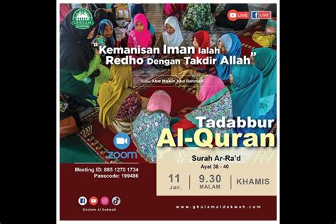 Live Tadabbur Surah Ar Rad Ayat 38 40 Ustaz Abd Muein Abd