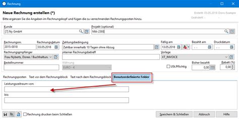 Xpert Timer Handbuch Faktura Rechnungen Rechnung Anlegen