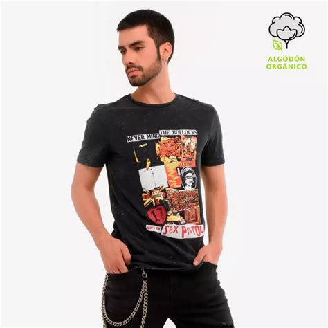 Camiseta Hombre Manga Corta Sex Pistols Denimlab