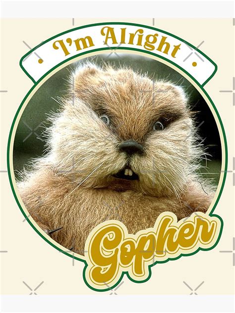 "Retro Dancing Gopher Caddyshack Fan Design" Poster for Sale by ...