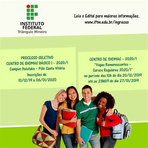 Processo Seletivo Centro De Idiomas 2020 1 IFTM Polo Presencial