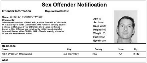 Santanvalley San Tan Valley News Info Sex Offender