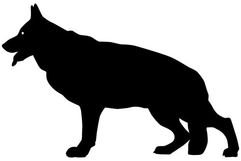 German Shepherd Dog Silhouette Graphic by iDrawSilhouettes · Creative ...