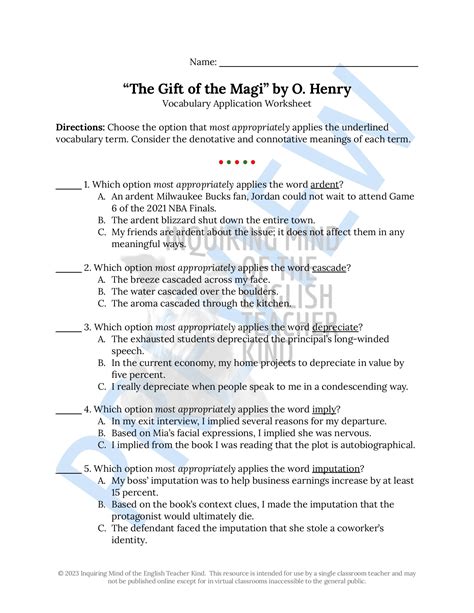 The Gift Of The Magi 9