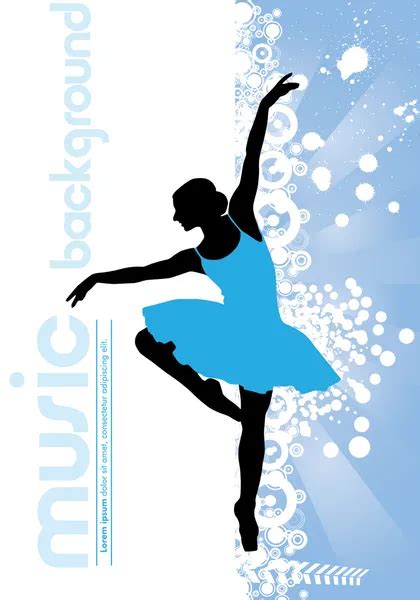 Ballet. Dancing illustration. Vector — Stock Vector © zeber2010 #13845409