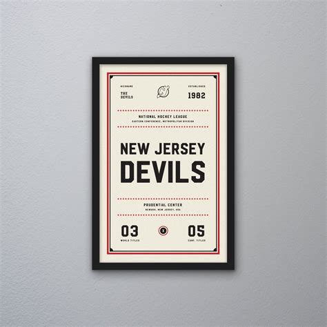 New Jersey Devils Ticket Print - Etsy Israel