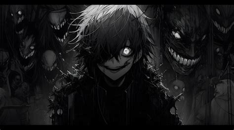 Premium AI Image | Horror anime manga art background illustration design