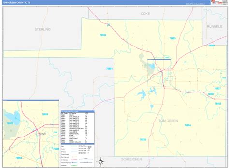 Maps of Tom Green County Texas - marketmaps.com