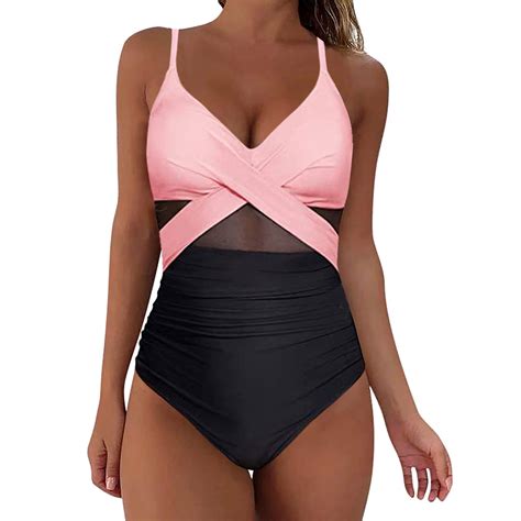 Taiaojing Women S Two Piece Bikini Sets Mesh Piece Push Up Padded