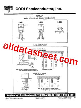 Datasheet Pdf List Of Unclassifed Manufacturers