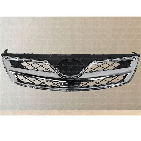 Front Upper Bumper Grille Assembly Chrome Trim For 2011 2012 2013