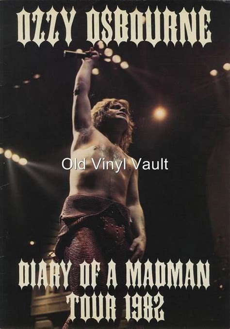 Ozzy Osbourne-Diary Of A Madman Tour 1982 poster print | Ozzy osbourne ...