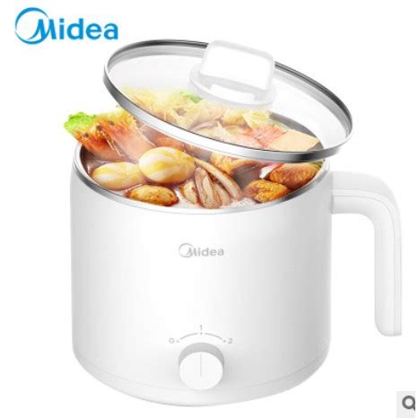 Midea 1 2L 600W Multifunction Electric Cooking Pot Mini Cooker Boiler Steam Hot Pot Shopee