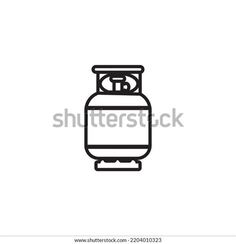 Gas Cylinder Icon Vector Illustration Logo Stock Vector Royalty Free