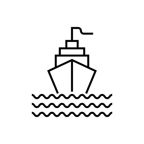 Ship icon sailing design outline style 45998253 Vector Art at Vecteezy