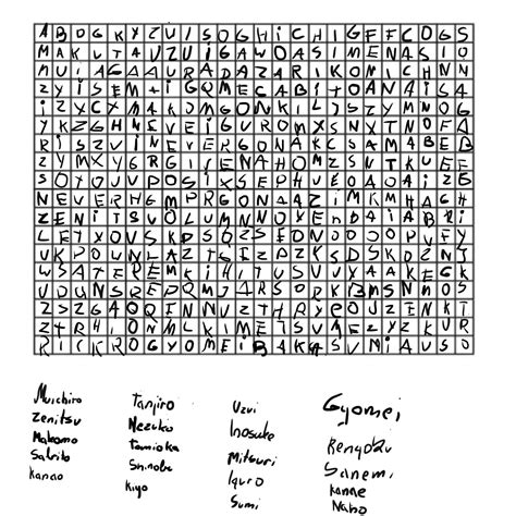 Demon Slayer Word Puzzle Word Puzzles Words Word Search Puzzle