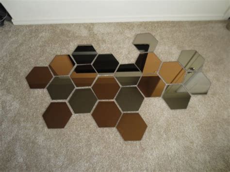 IKEA HONEFOSS Mirror Hexagon Mirror Hexagon Mirror Wall Decor Honefoss