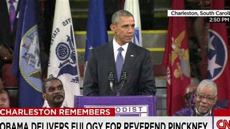 Obama Sings Amazing Grace In Clementa Pinckney Eulogy Cnn Politics