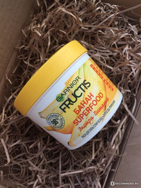 Маска для волос Garnier Fructis Hair Mask Superfood Банан