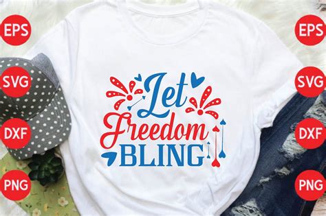 Let Freedom Bling Graphic By Design For Svg · Creative Fabrica