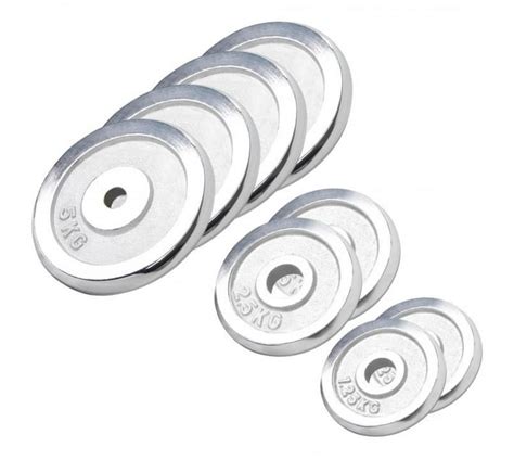 Weight plate set chrome 27.5 kg | Makro