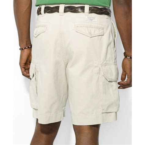 Polo Ralph Lauren Polo Big And Tall Gellar Cargo Shorts In Natural For