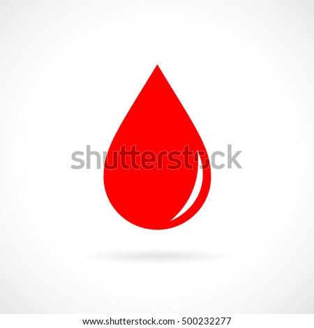 Red Blood Drop Icon Red Blood Stock Vector Royalty Free