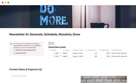 Newsletter Ai Generate Schedule Monetize Grow Template By Simon