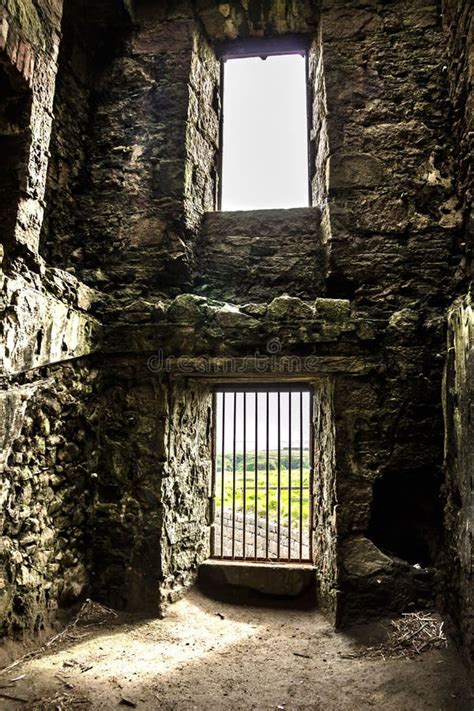 Interior of Slains Castle Ruins. Aberdeenshire, Scotland. Stock Image - Image of interior, wall ...