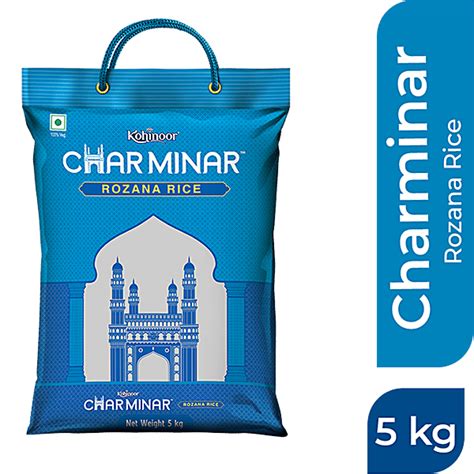 Buy Kohinoor Charminar Rozana Basmati Rice 5 Kg Online At Best Price Of