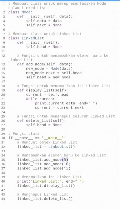 Pengertian Linked List Struktur Data Dalam Pemrograman Fikti