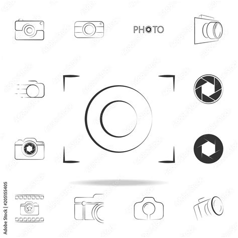 Camera Focus Logo Icon Detailed Set Of Photo Camera Icons Premium