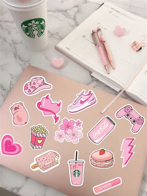 Stickers Decorativos Pink X Uds Estilo Personalizado