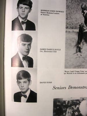 1968 JFK High School Yearbook DAVID DUKE Knights KKK | #116584590