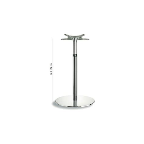 Pied De Table R Glable En Acier Chrom Mobilier Ergonomique Tous Ergo