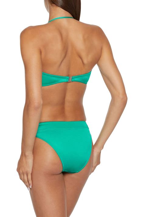 SEAFOLLY Shine On Ruched Low Rise Bikini Briefs THE OUTNET