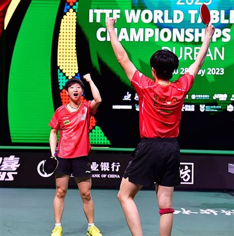 Sun Yingsha Und Wang Chuqin Verteidigen WM Titel Im Mixed Tischtennis De