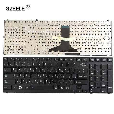 GZEELE teclado para portátil Toshiba Satellite negro para P750 P755