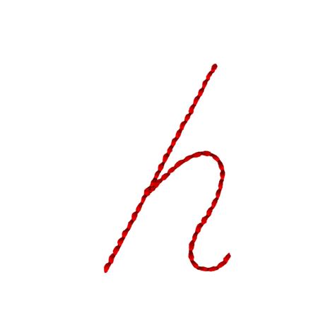 Cursive Lowercase Letter H