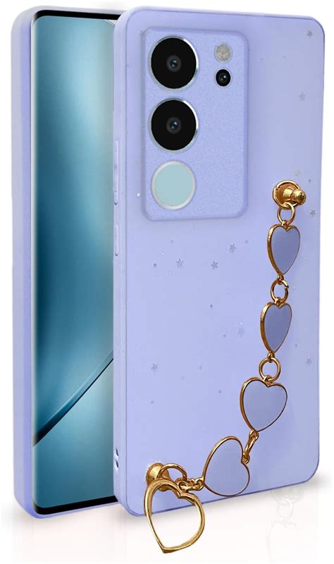 Pikkme Iqoo Z Pro G Back Cover For Girls Heart Shaped Metal Chain